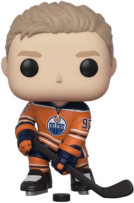 Funko POP! Hockey: Edmonton Oilers Connor McDavid #97 Orange Jersey Vinyl Figure