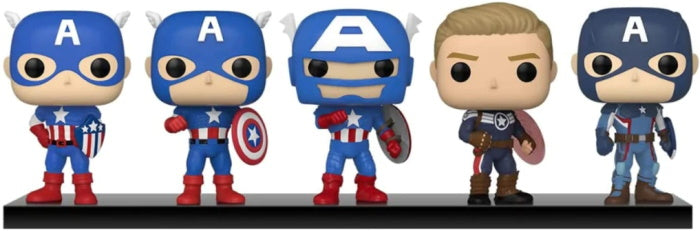 Funko POP! Marvel: Year of The Shield - Captain America Through The Ages - 5 Pack