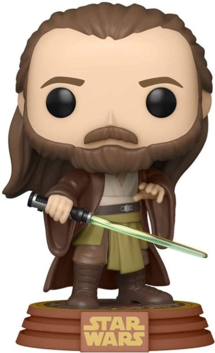 Funko POP! Star Wars: Qui-Gon Jinn (Tatooine) Vinyl Bobble-Head - Amazon Exclusive