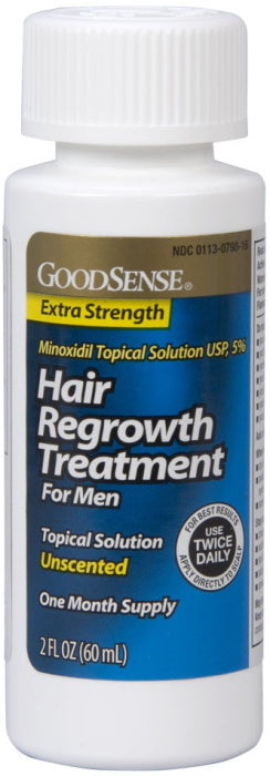 GoodSense Hair Regrowth Treatment for Men - Minoxidil Topical Solution USP, 5% - 360mL / 12 fl oz