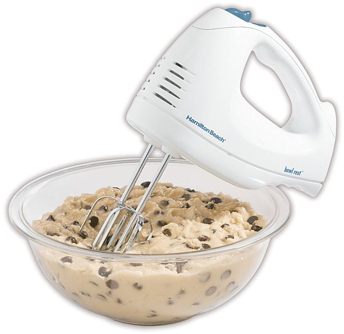 Hamilton Beach 6-Speed Hand Mixer with Snap-On Case - 62682RZ - White