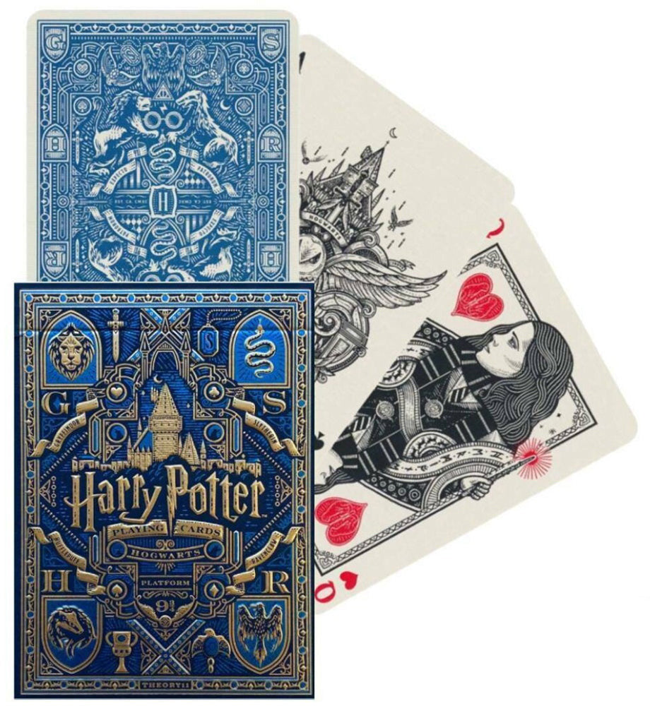 Harry Potter Playing Cards - Blue Ravenclaw - 1 Deck