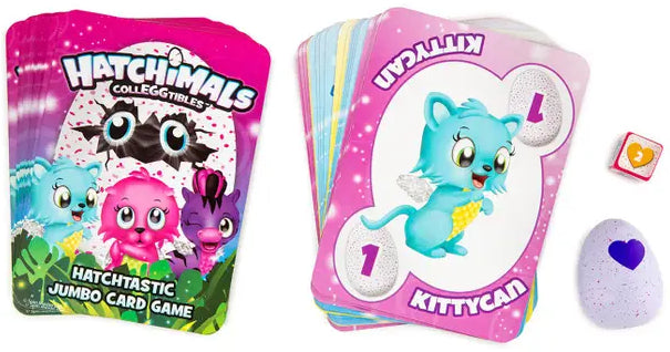 Hatchimals CollEGGtibles - Hatchtastic Jumbo Card Game with Exclusive Figure