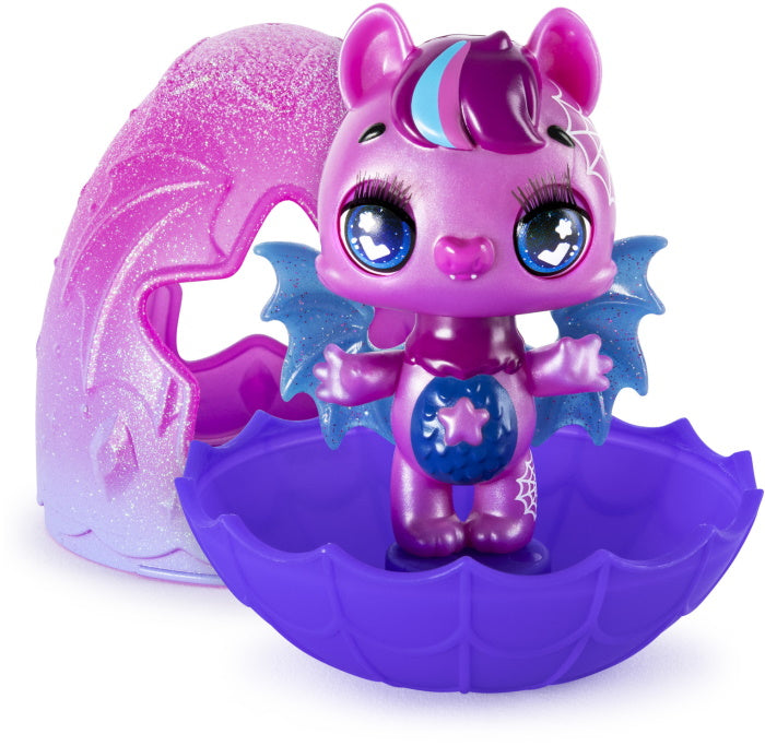 Hatchimals: Glow Up - 3-inch Magic Dusk Collectible Figures with Glow-in-the-Dark Wings