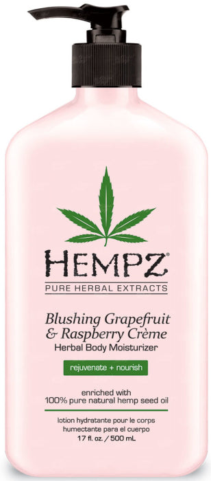 Hempz Blushing Grapefruit & Raspberry Crème Herbal Body Moisturizer - 500mL