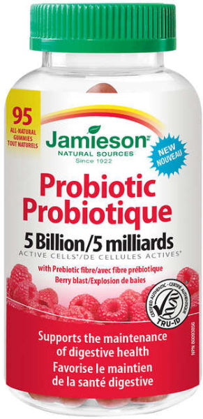 Jamieson Probiotic 5 Billion Active Cells Gummies - 95-Count
