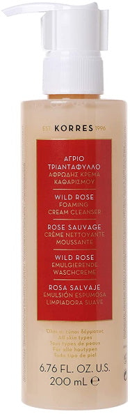 Korres Wild Rose Foaming Cream Cleanser - 200mL