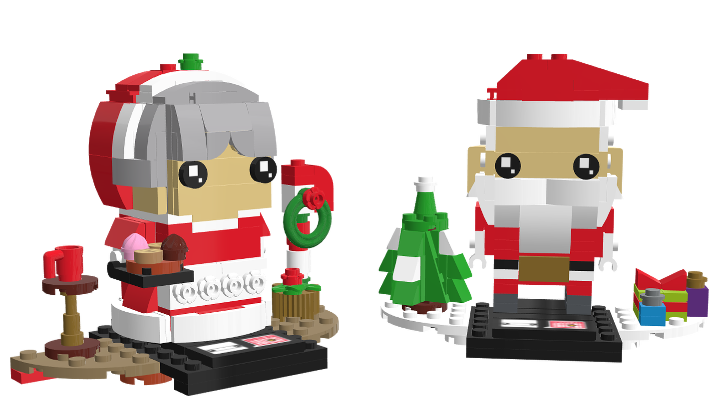 LEGO Brick Headz Mr. & Mrs. Claus - 40274