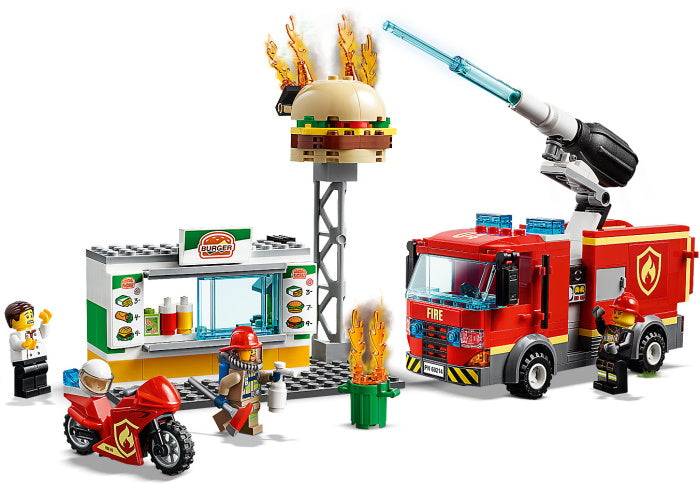 LEGO City: Burger Bar Fire Rescue Building Set - 60214