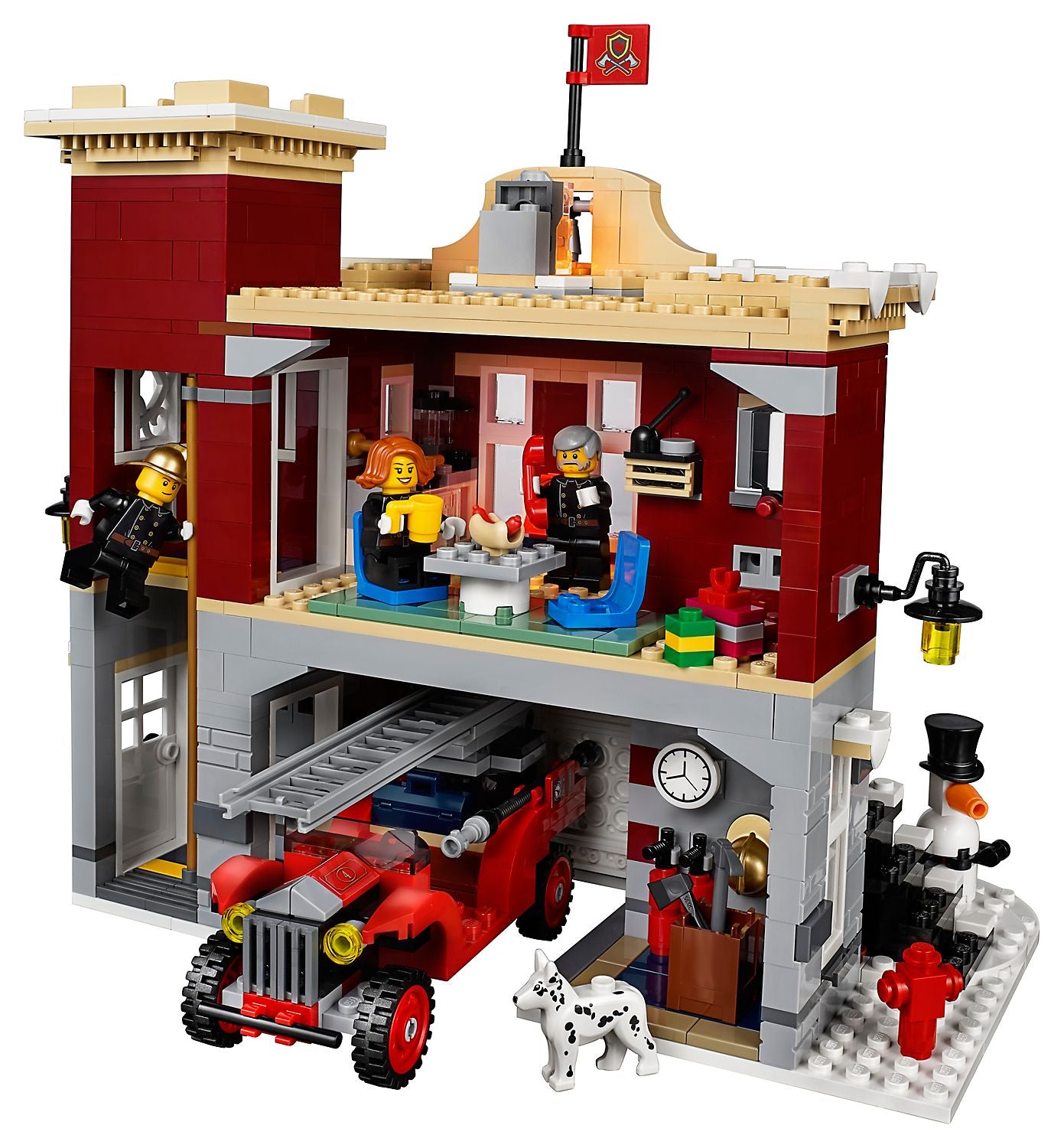 LEGO Creator Expert Winter Village Fire Station - 1166 Piece Building Kit