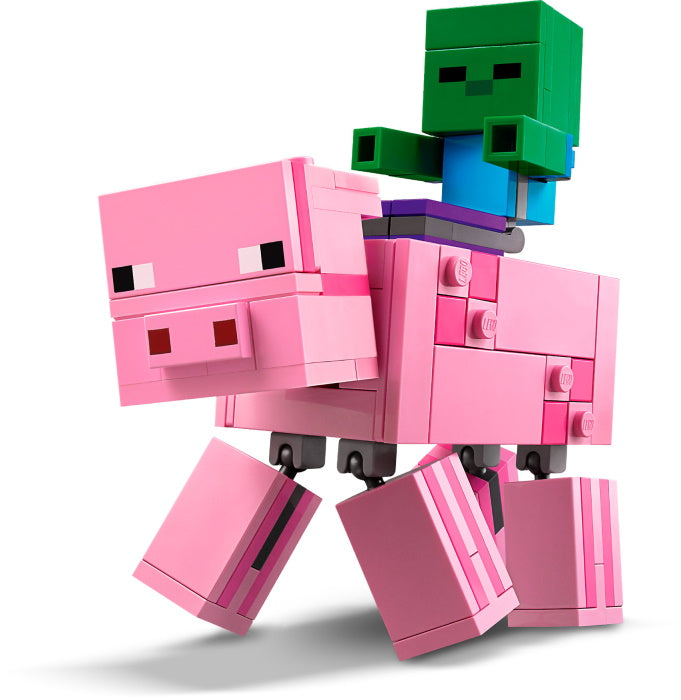 LEGO Minecraft: BigFig Pig with Baby Zombie Building Set - 21157