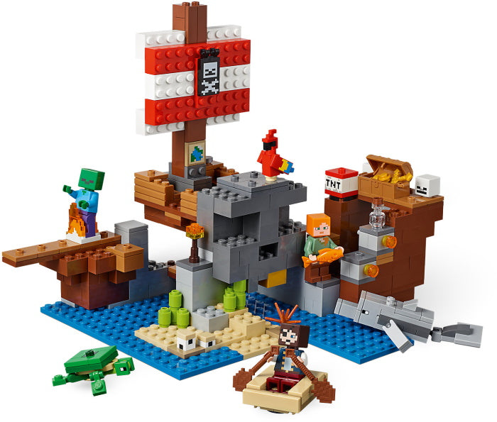 LEGO Minecraft: The Pirate Ship Adventure Building Set - 21152