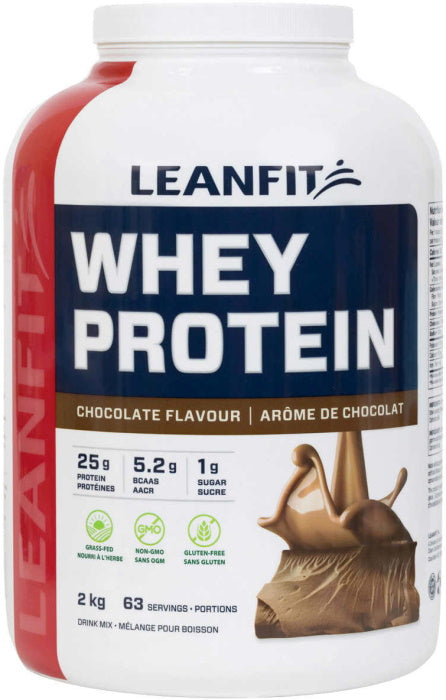 LeanFit Naturals Whey Protein Powder - Chocolate - 2kg