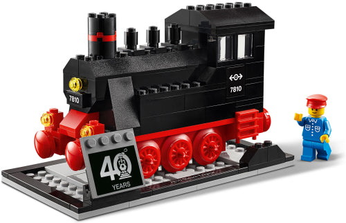 LEGO Iconic 40th Anniversary Steam Engine Building Set - 40370