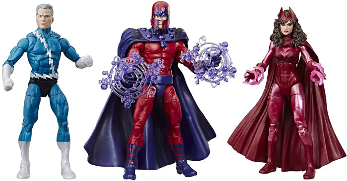 Marvel's X-Men: Legends Series - Family Matters Action Figures 3 Pack w/ Magneto, Quicksilver & Scarlet Witch