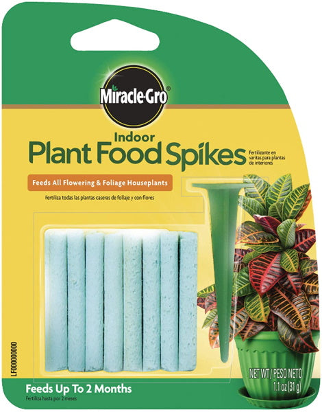 Miracle-Gro Indoor Dry Plant Food Fertilizer Spikes - 24 Pack - 31g / 1.1 Oz