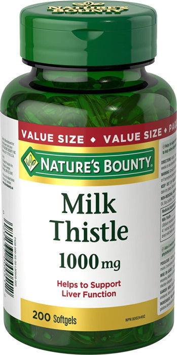 Nature's Bounty Milk Thistle 1000mg - 200 Softgels