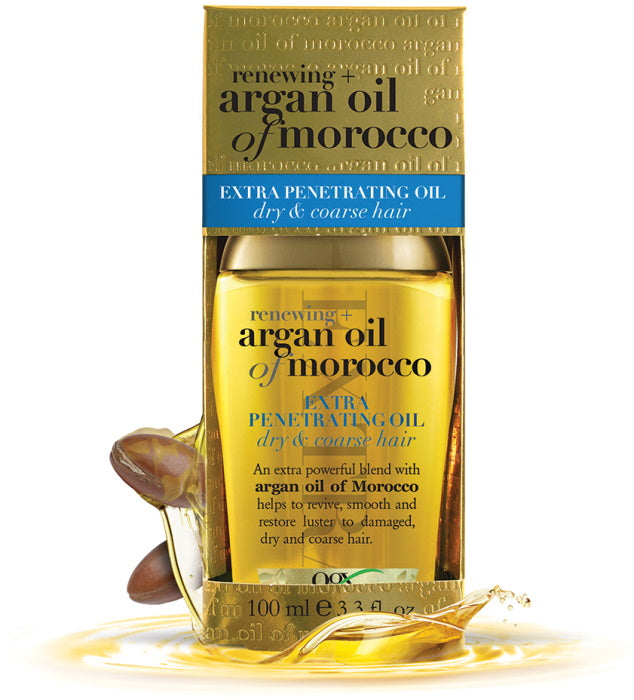 OGX Renewing Moroccan Argan Oil Extra Strength Penetrating Oil for Dry/Coarse Hair - 100mL / 3.3 Fl Oz