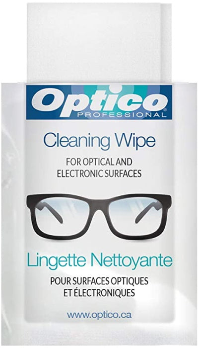Optico Pre-Moistened Lens Cleaning Cloths - 180 Lens Wipes [House