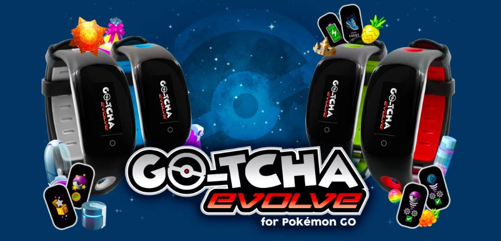 Datel Pokemon GO-TCHA Evolve Globetrotter Green Wristband For Pokemon Go - iPhone & Android
