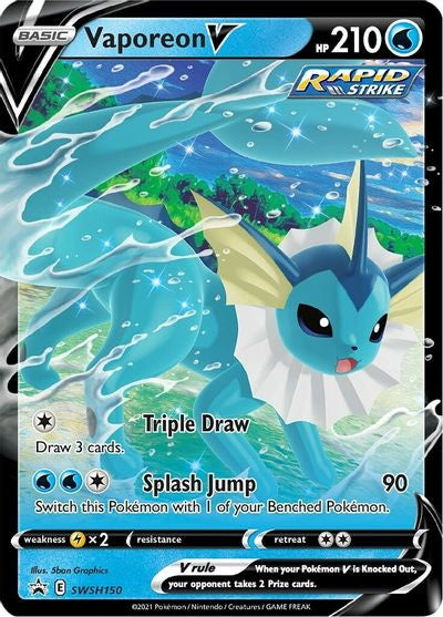 Pokemon TCG: Eevee Evolutions Tin Featuring Vaporeon V