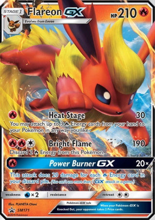 Pokemon TCG: Elemental Power Tin Featuring Flareon-GX