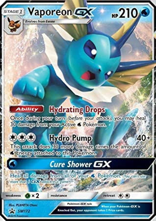 Pokemon TCG: Elemental Power Tin Featuring Vaporeon-GX