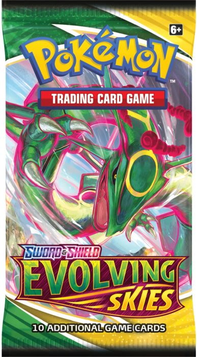 Pokemon TCG: Sword & Shield - Evolving Skies 3 Booster Packs - Eiscue Promo Card & Coin