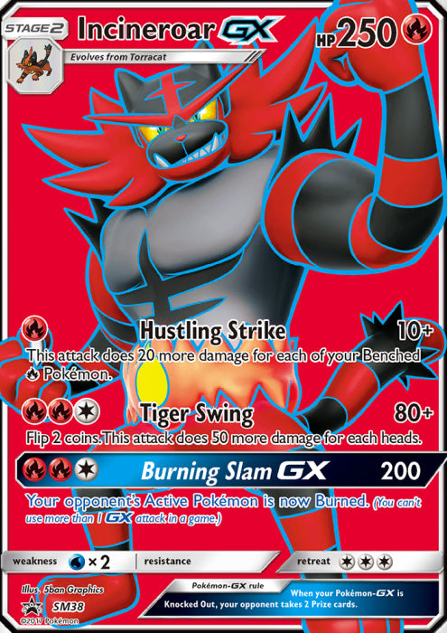 Pokemon TCG: Sun & Moon Guardians Rising - Incineroar GX Premium Collection Box