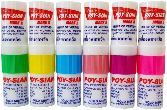 Poy-Sian Mark II Menthol Nasal Inhaler - Pack of 6