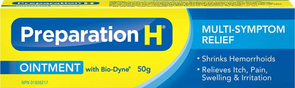 Preparation H Multi-Symptom Pain Relief Ointment with Bio-Dyne - 50g