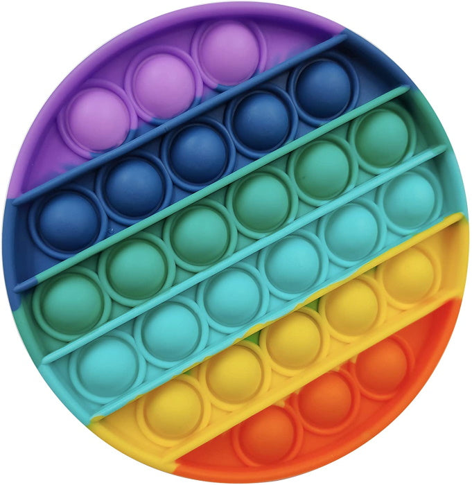 Rainbow Circle Push Pop Bubble Fidget Toy