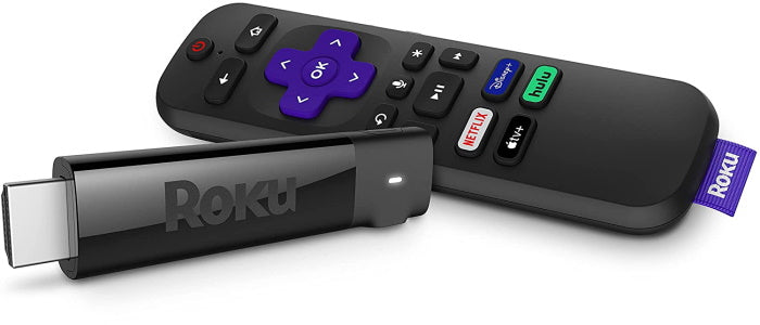Roku Streaming Stick+ - HD/4K/HDR Streaming Device with Long-range Wireless and Roku Voice Remote with TV Controls - 3810R