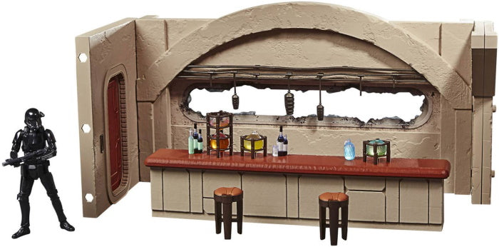 Star Wars: The Vintage Collection - The Mandalorian Nevarro Cantina 3.75 Inch Playset + Imperial Death Trooper (Nevarro) Action Figure