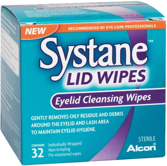 Systane Lid Wipes - Eyelid Cleansing Wipes - 3 Pack - 3 x 32 Wipes
