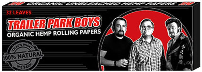 Trailer Park Boys: Organic Hemp Rolling Papers - Black - 32 Papers