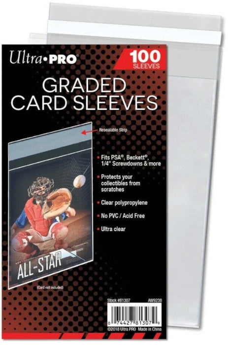 Ultra Pro Graded Card Resealable Sleeves - 100 Count