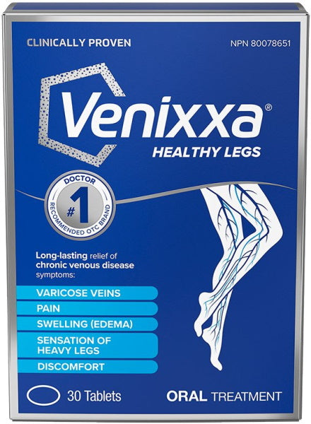 Venixxa Healthy Legs for Varicose Veins - 30 Tablets