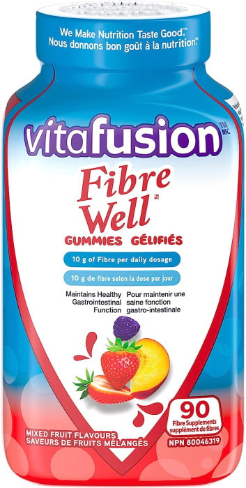 Vitafusion Fibre Well Fibre Supplement Gummies - 90 Gummies