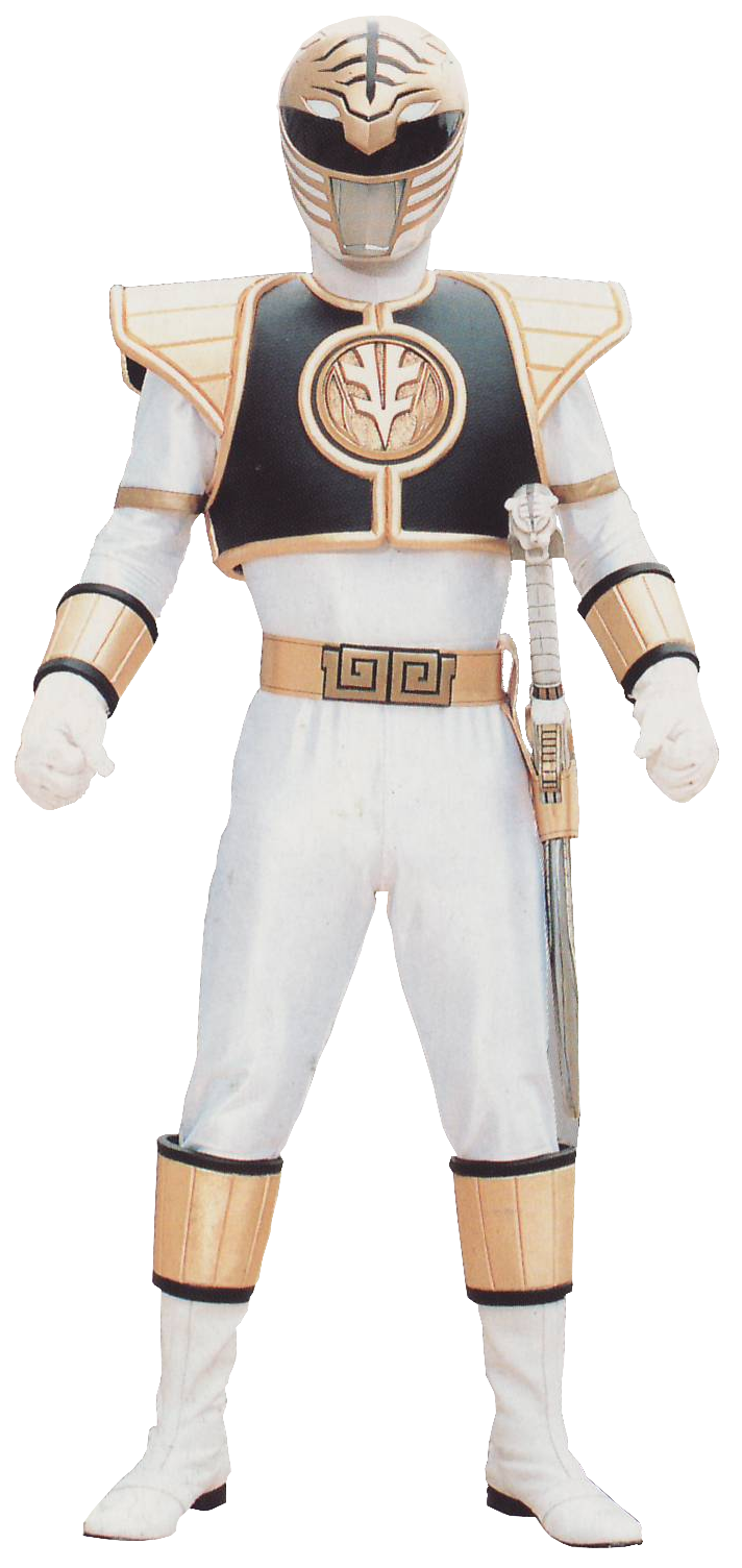 Power Rangers White Ranger & Warrior Mode Tigerzord