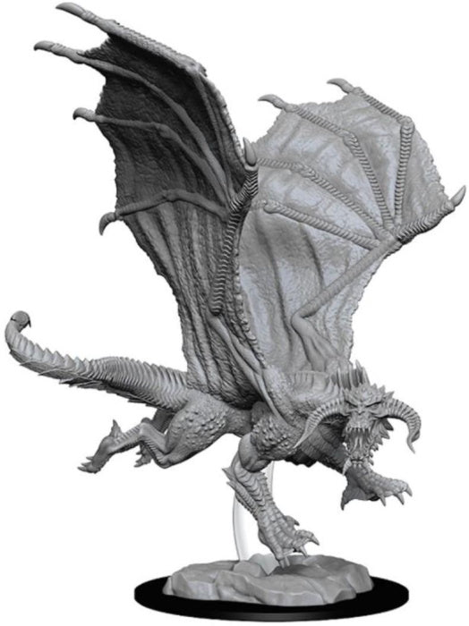 WizKids Dungeons & Dragons: Nolzur’s Marvelous Unpainted Miniatures - Young Black Dragon