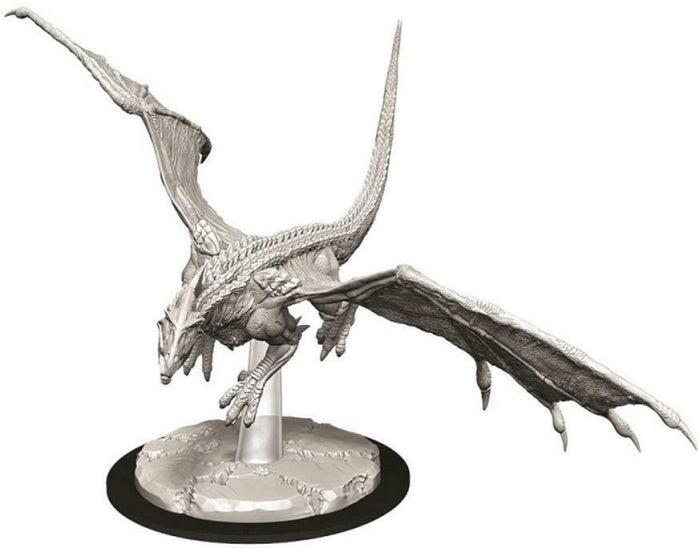 WizKids Dungeons & Dragons: Nolzur’s Marvelous Unpainted Miniatures - Young White Dragon