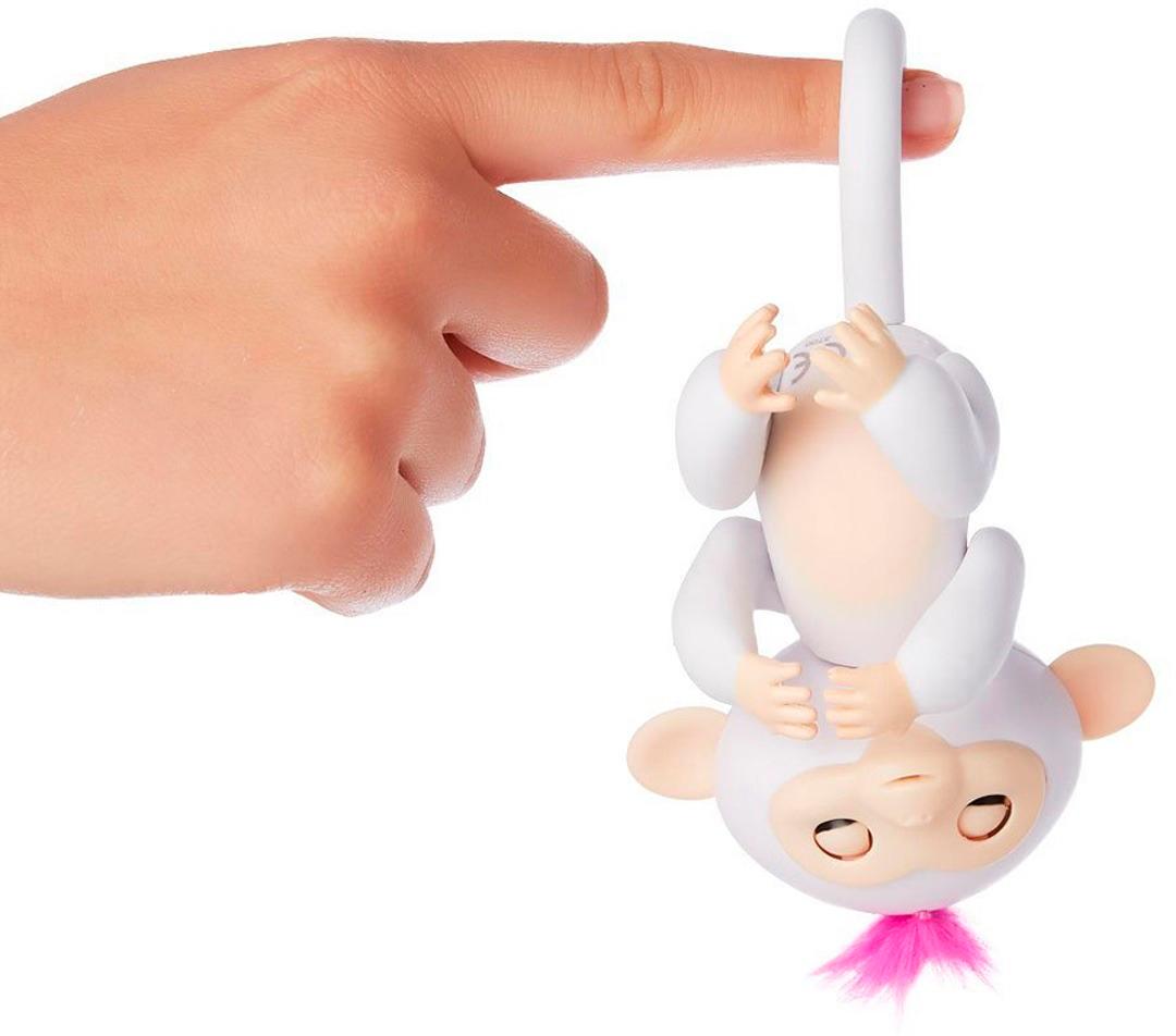 WowWee Fingerlings - Baby Monkey Sophie - White/Pink Hair