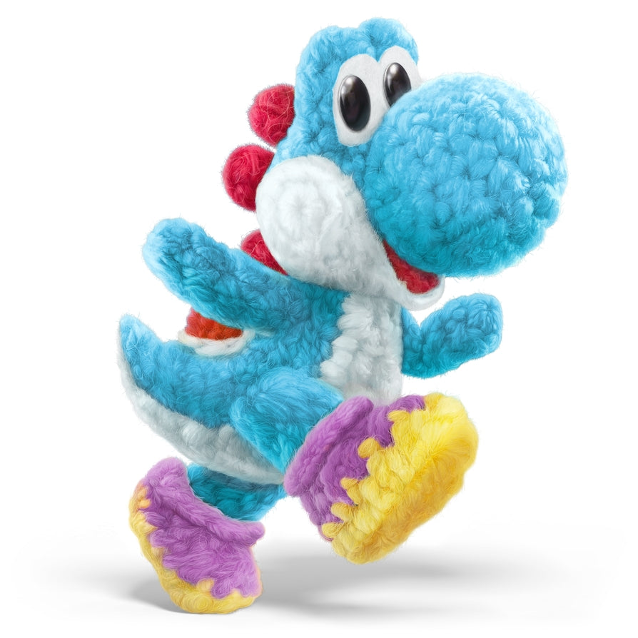 Yoshi's Woolly World + Light Blue Yarn Yoshi Amiibo