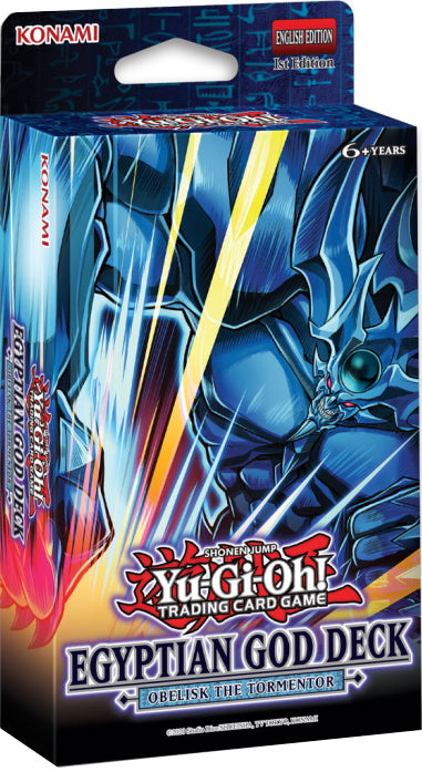 Yu-Gi-Oh! Trading Card Game: Egyptian God Deck Display Box - Slifer the Sky Dragon & Obelisk the Tormentor - 8 Decks