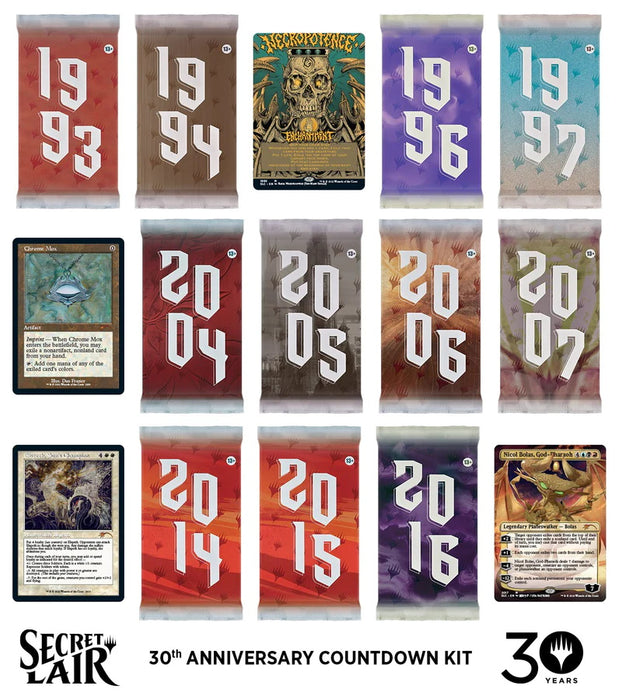 Magic: The Gathering TCG - Secret Lair Drop Series - 30th Anniversary  Countdown Kit [Card Game, 2 Players]