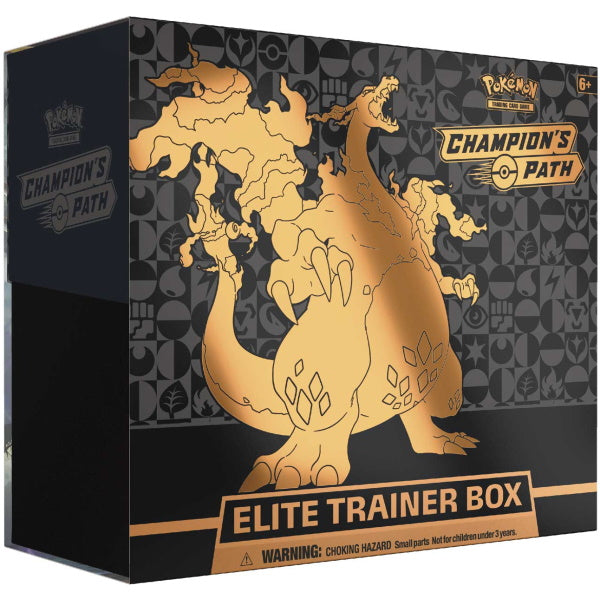 Pokémon TCG: Champion's Path Elite Trainer Box - Charizard V [Card Gam ...
