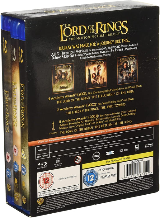 lord of the rings blu ray box set