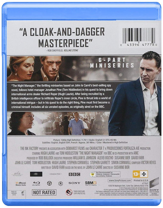The Night Manager: The Complete Series - Uncensored Edition [Blu-Ray B ...