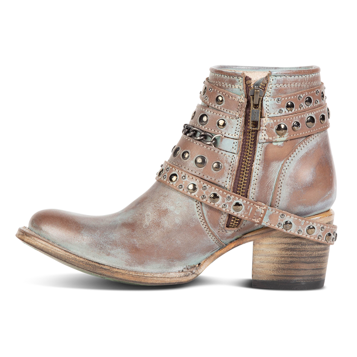 stone colored booties